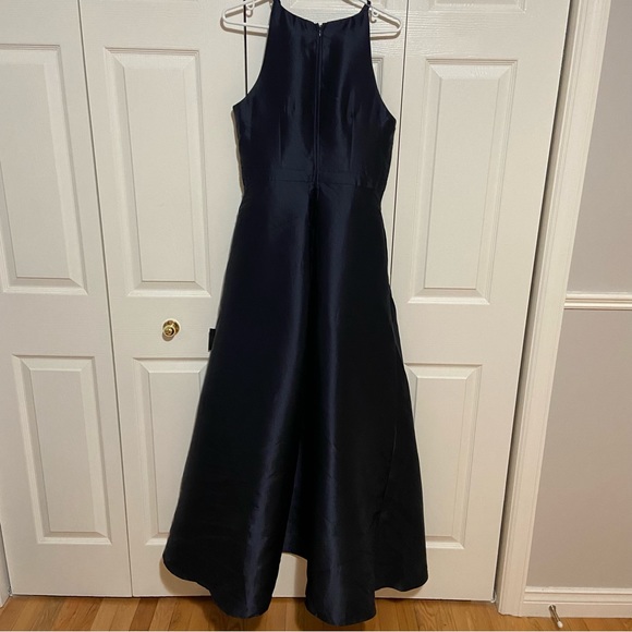 Lulu’s NWT Broadway Show Navy Blue High-Low Maxi Dress Gown Large - Picture 10 of 15